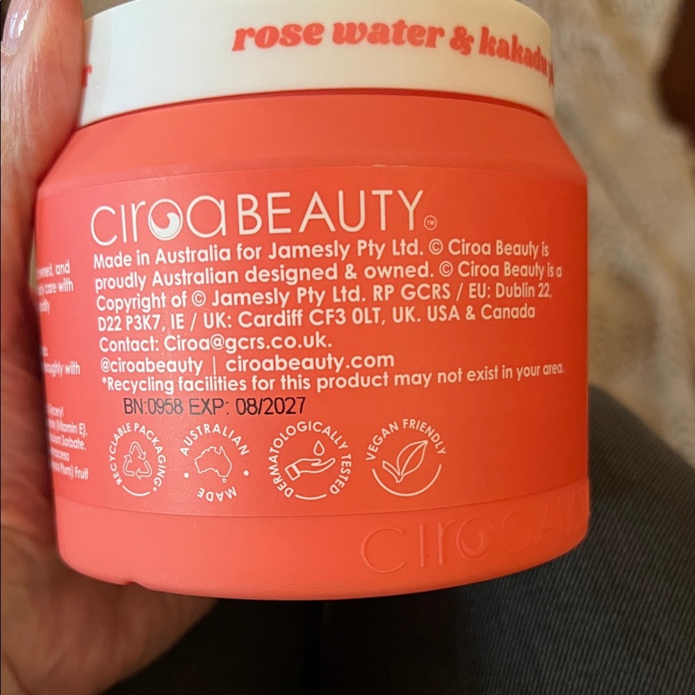 Ciroa Rose Water & Kakadu Plum Body Butter NEW UNOPENED - Picture 5 of 5